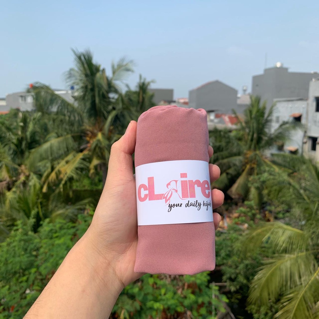 Pashmina Ceruty Baby Doll Premium 180x75 / Pashmina / Pashmina ceruti-Soft Pink