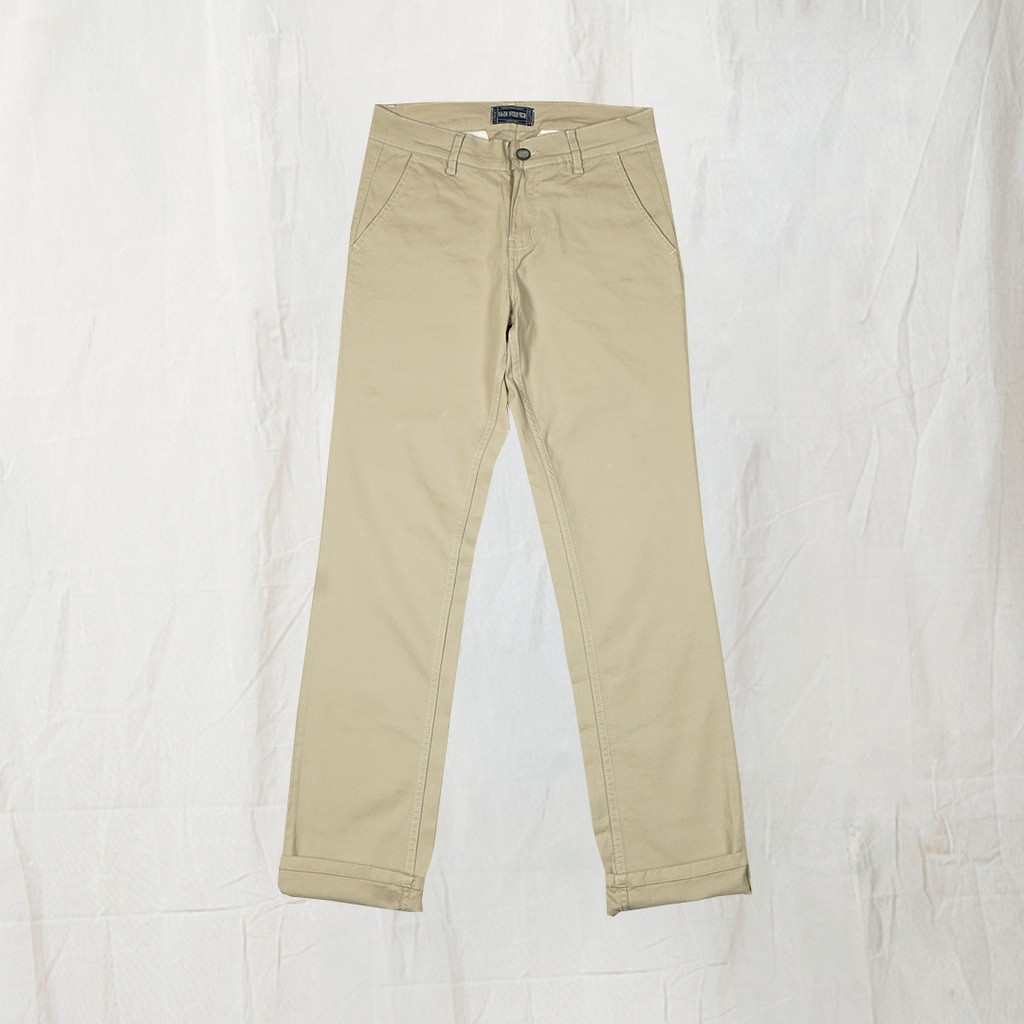 Jimmy and Martin - Basic Slim Stretch Chinos Cream Twill - S212