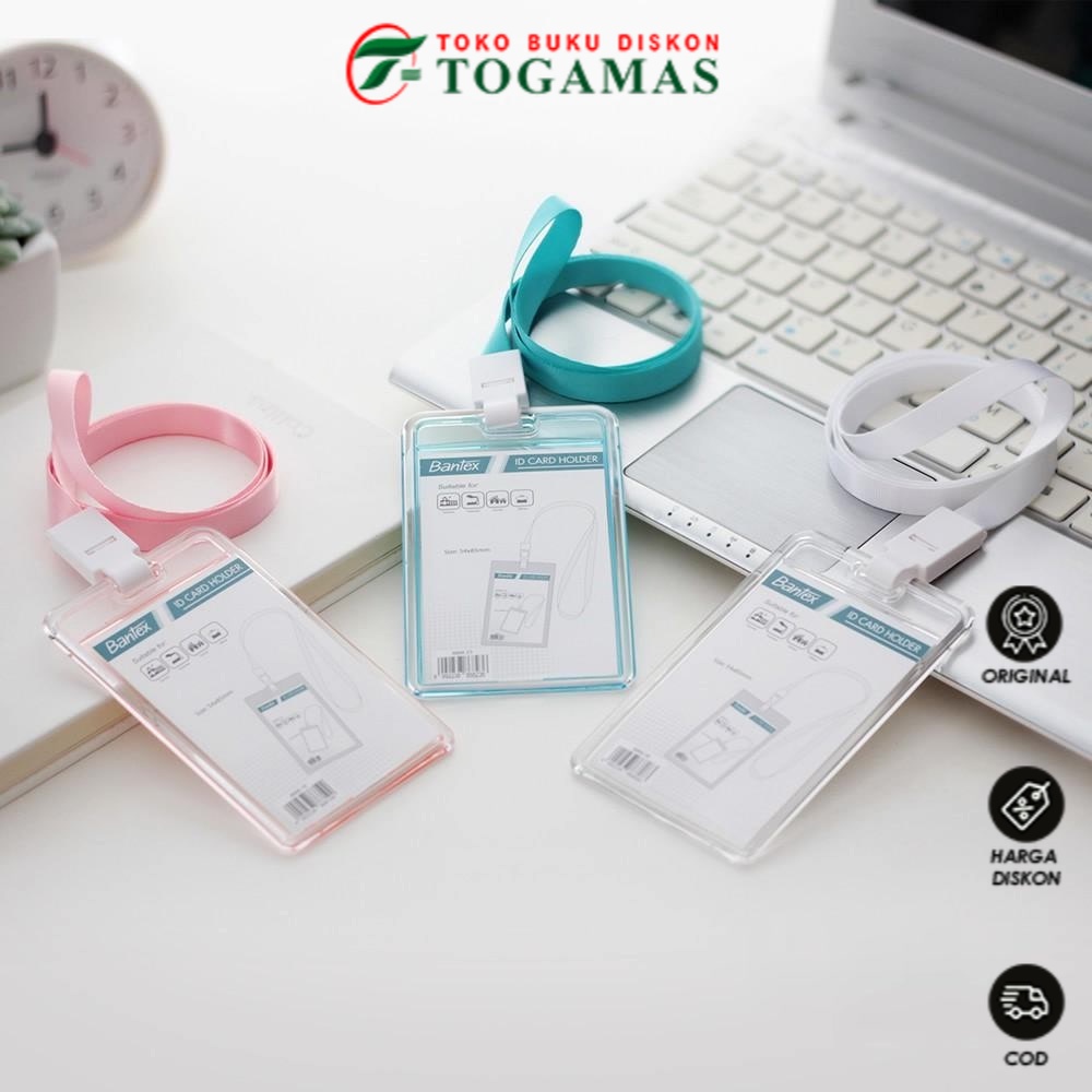 

Bantex Transparent ID Card Holder Lanyard Portrait