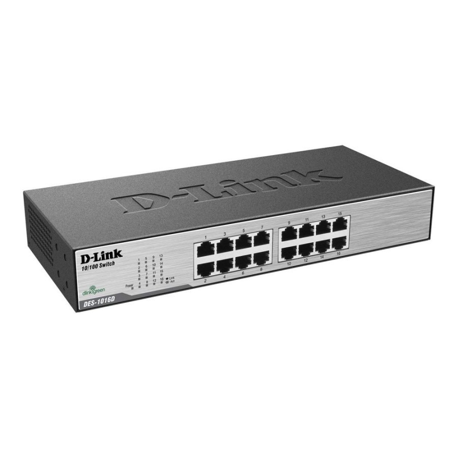 Switch D-Link DES-1016D 16Port 10.100Mbps - Hub DLink DES1016D Metal ...