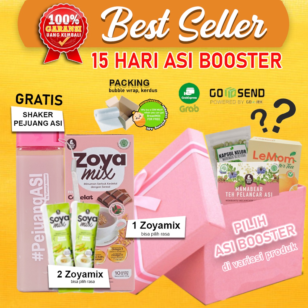 PAKET 5 Zoyamix Sachet Almom Mamabear Afis Pelancar ASI Booster Daun Kelor Daun Katuk Enmum Black Mores Almond Premium Murah Meningkatkan Berat Bayi BB Terlaris Bisa COD Herbal Daun Katuk Asimor Ikan Gabus Anmum Herbalabia Mom Asimor