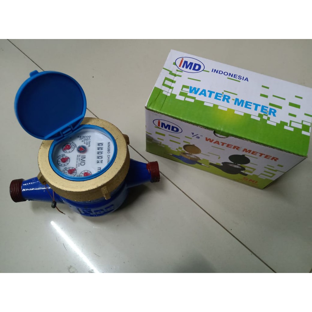 IMD Original SNI Meteran Air Besi 1-2 In SNI Standar PDAM Meter Air Brand IMD SNI