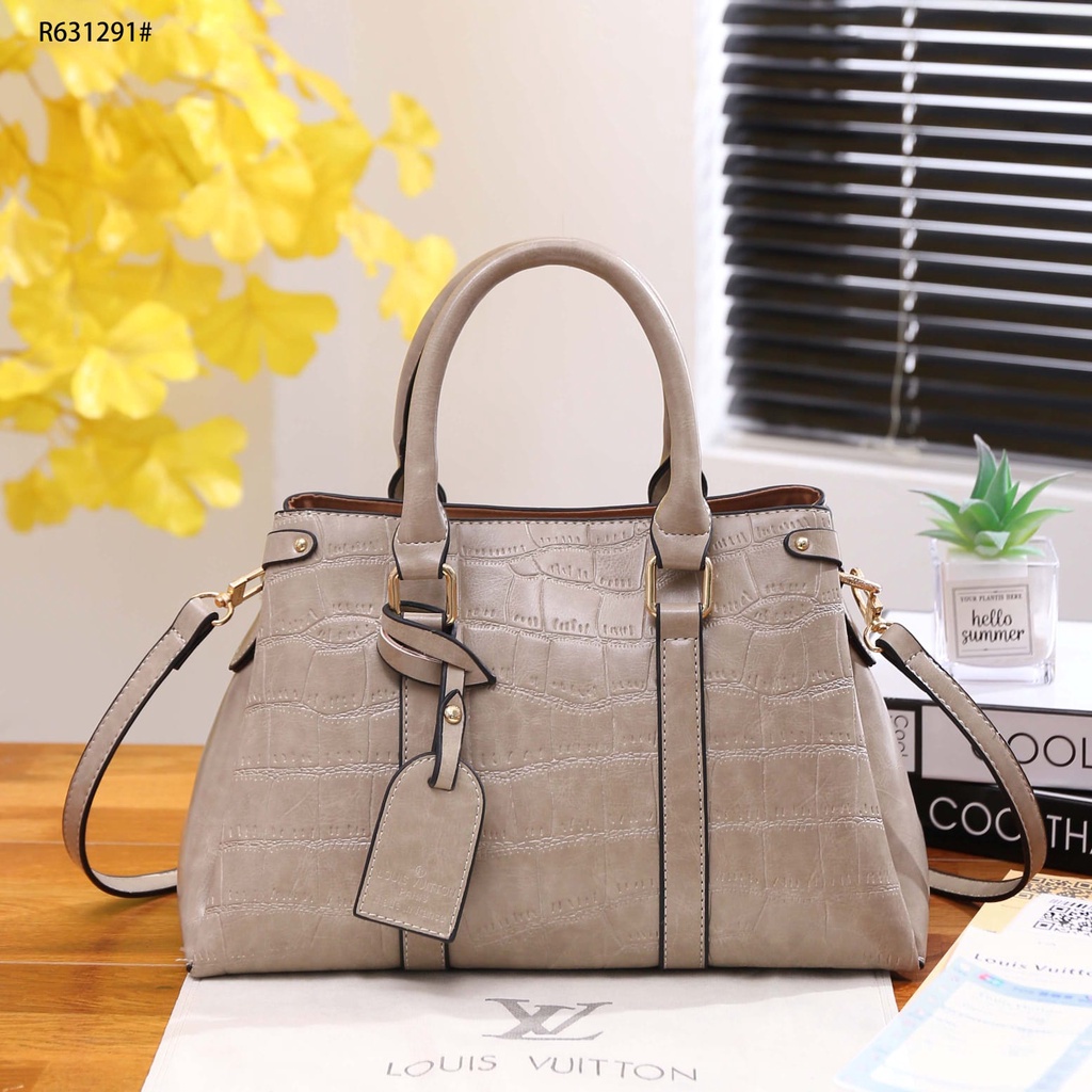 Croco 2 Way Bag Gold Hardware R631291