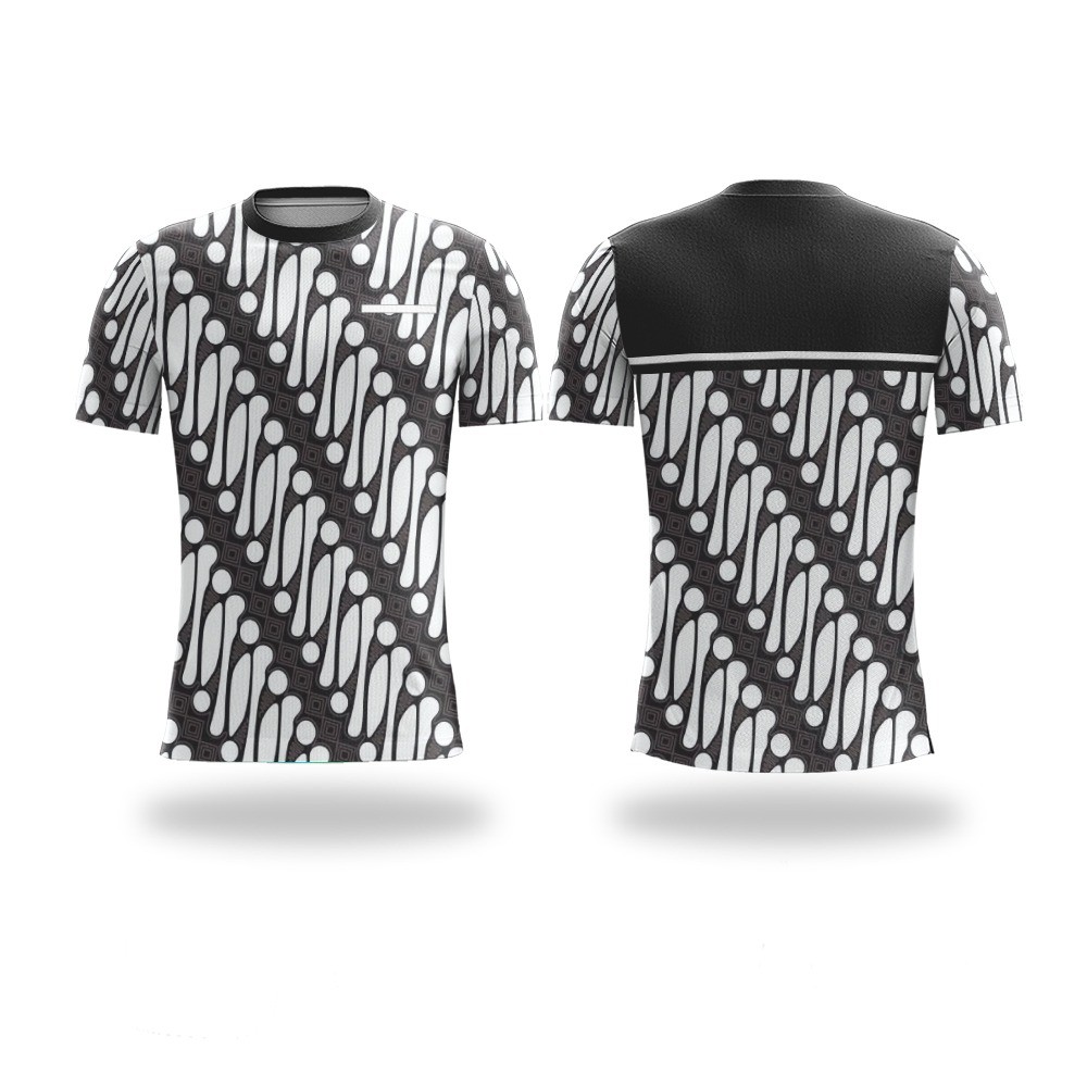 Kaos Baju Jersey Sepeda Gowes Etnik Batik Parang Lengan Pendek Dryfit Full Print SHK123