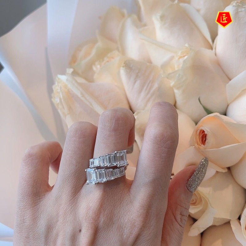 [Ready Stock]Special-Interest Design Sweet Winding Diamond Ring