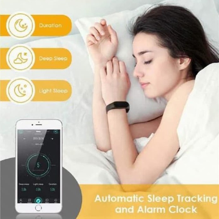 M3 Smartwatch Band Bluetooth Sport Fitness Detak Jantung Anti Air Tidak ada penilaian