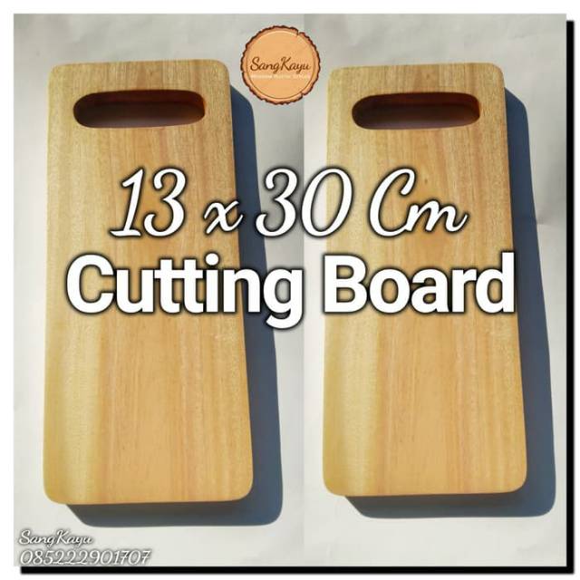 Modern Cutting board 13 x 30 Cm Talenan kayu unik Rustic chopping boar