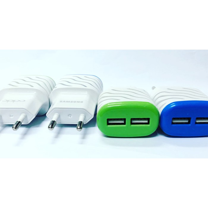 Batok Charger with 2 USB/ Batok Ulir Zebra chasan LED lamp Samsung Oppo Xiaomi Asus Sony