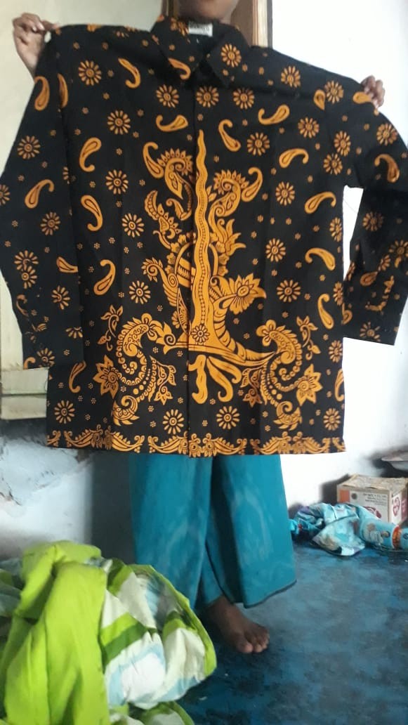 Keris Emas Kemeja Batik Full Furing Katun Halus Sragenan