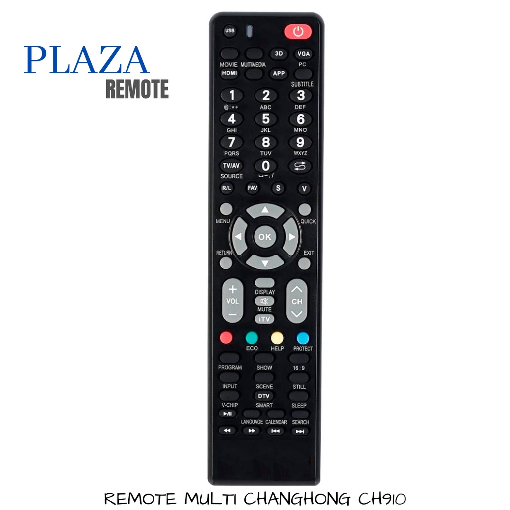 REMOTE TV MULTI CHANGHONG LED SMART TV ANDROID CH910TR