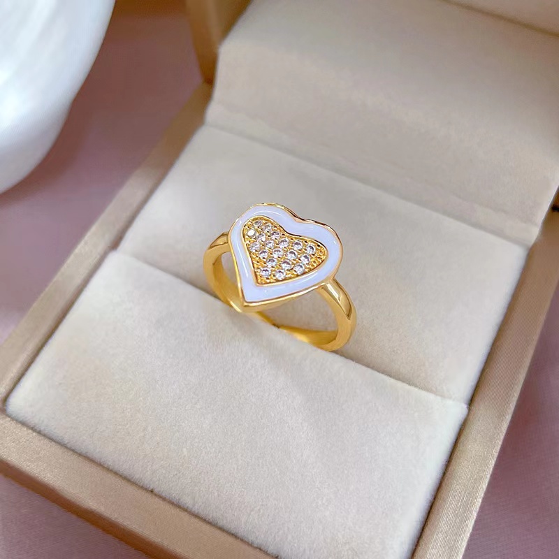 Cincin Lapis Emas 24K Desain Bunga Keberuntungan Adjustable Untuk Wanita