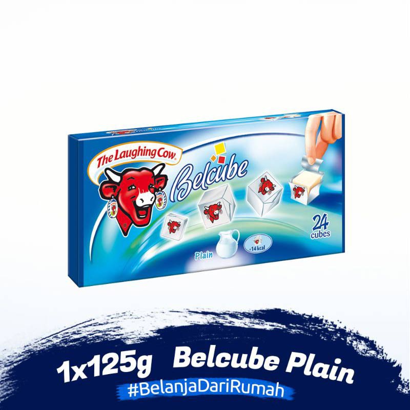 

Makassar ! New Package Laughing Cow Belcube Plain Keju Cheese MPASI 125 Gr