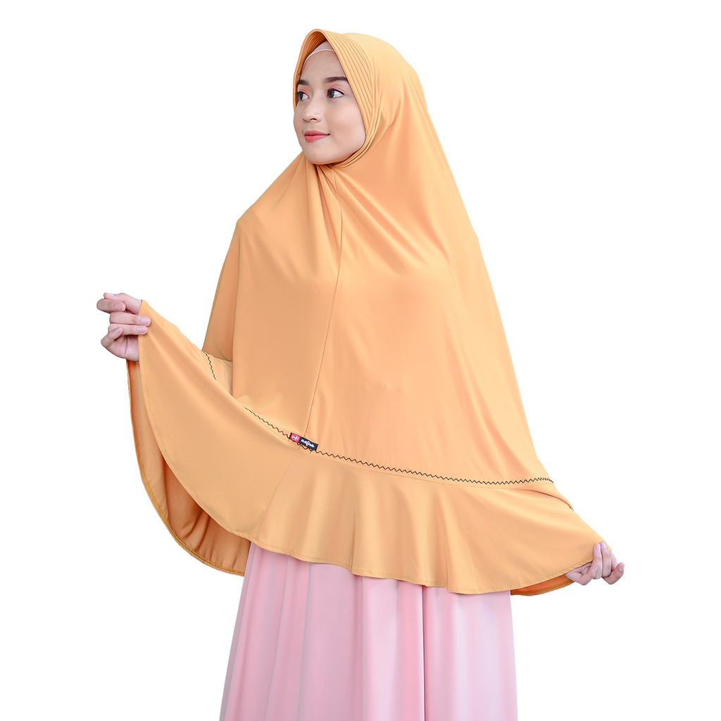 Hijab Khimar Instan Polos Hijab Bergo Kerudung Polos  Instan Pad | Jilbab Instan Syari Nafisa DEWINA