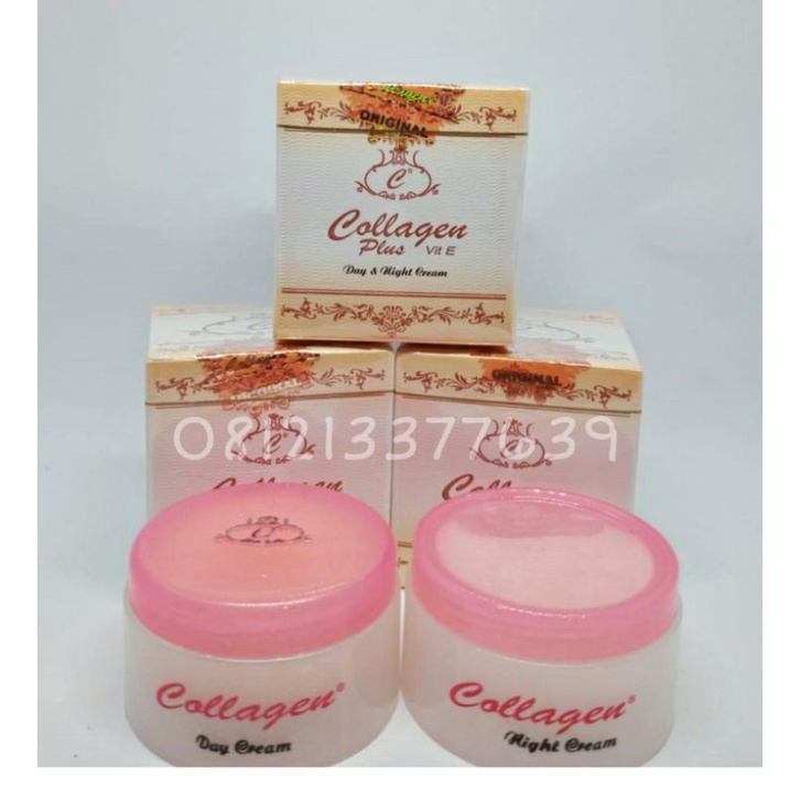 ( PERLUSIN ) CREAM COLAGEN SUSUN ORIGINAL SIANG DAN MALAM / Cream Collagen Embos Original import