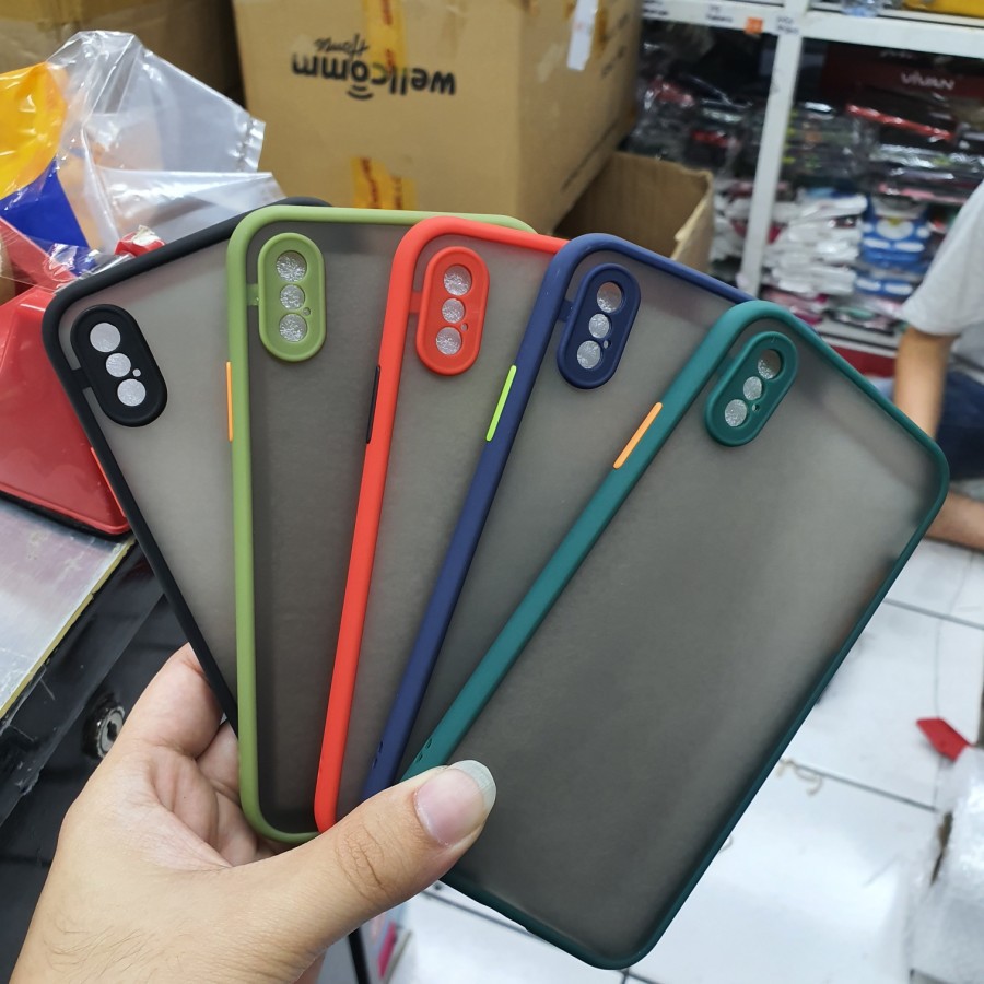 Case IP X XS XR XS MAX Case Dove Matte Mychoice Transparan Slim Case Fuze Macaron