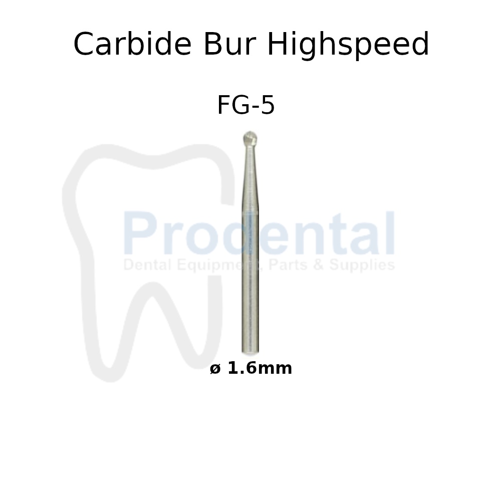 Bur tulang carbide tungsten bur gigi metal highspeed round fissure FG5