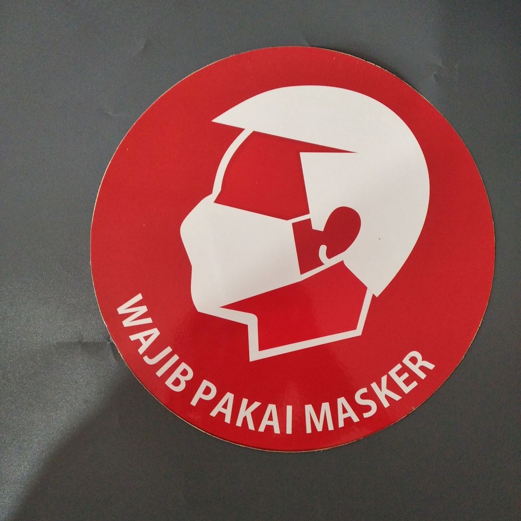 

Stiker Wajib Pakai Masker - Model Bulat - Chromo