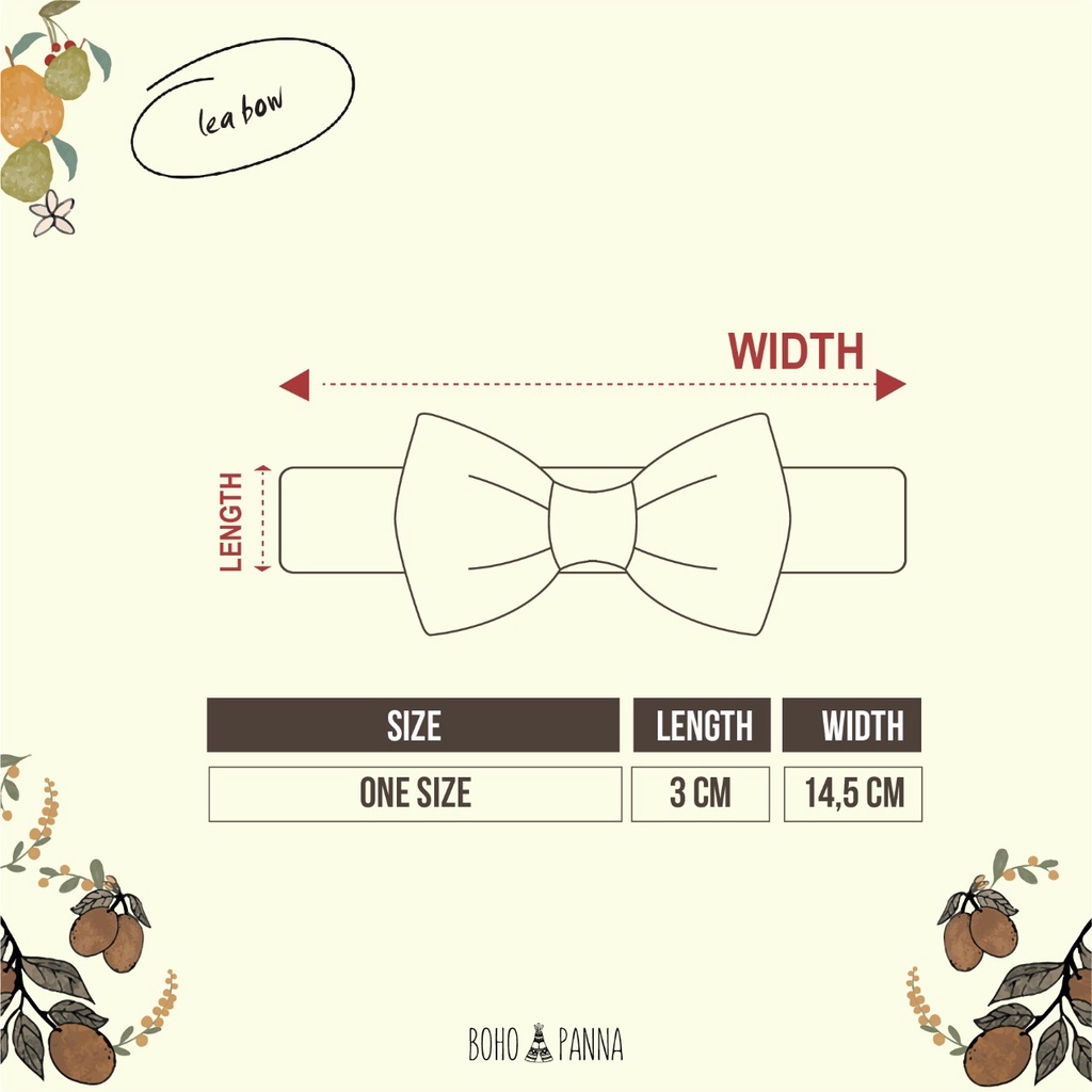 Bohopanna - Lea Bow Motif (0-12 Bulan)