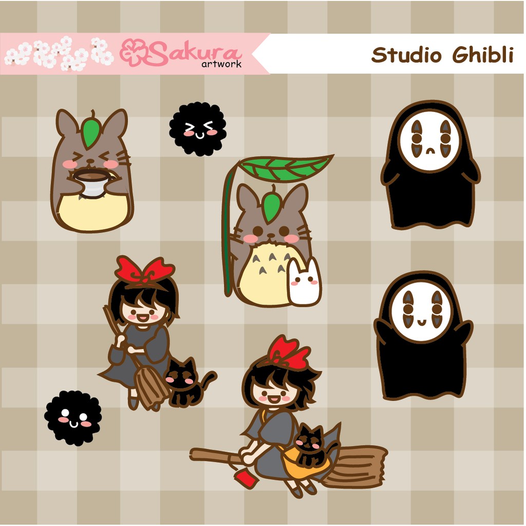 

Sticker Planner Bujo Ghibli Studio SAKURA ARTWORK