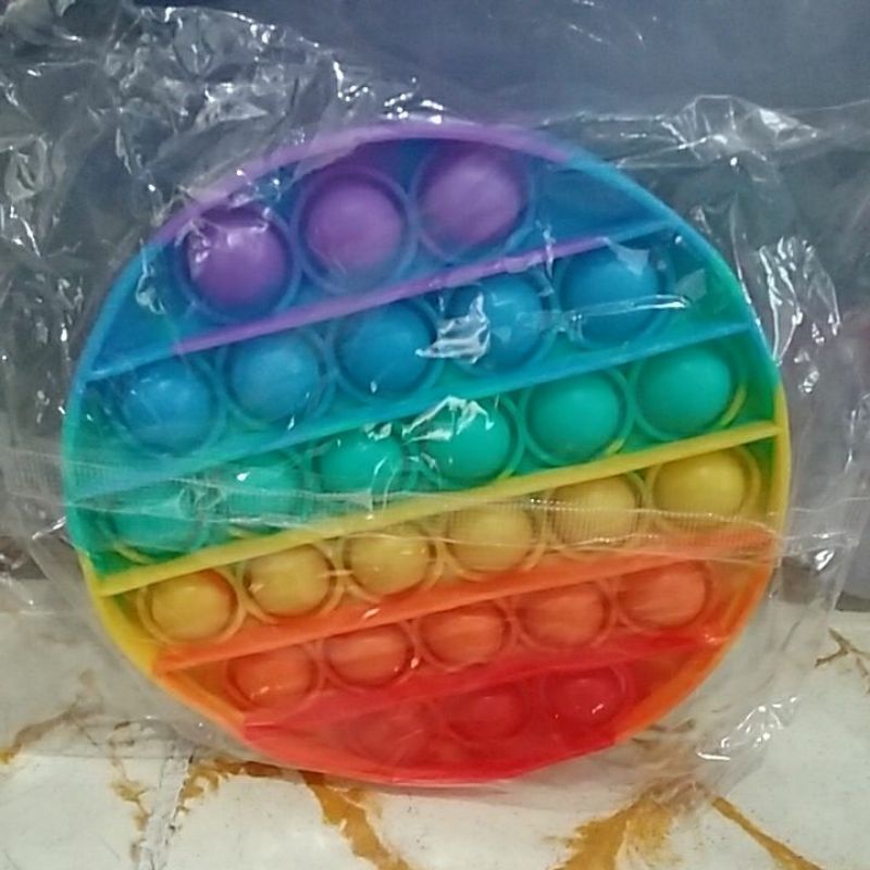 POP IT LOVE, ROUND, OCTAGON, SQUARE RAINBOW-Round Rainbow