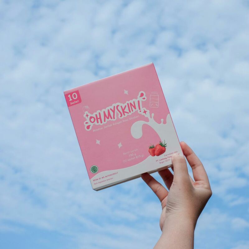 [FREE GIFT] BPOM-Collagen Drink Ohmyskin, HALAL MUI-Collagen ikan