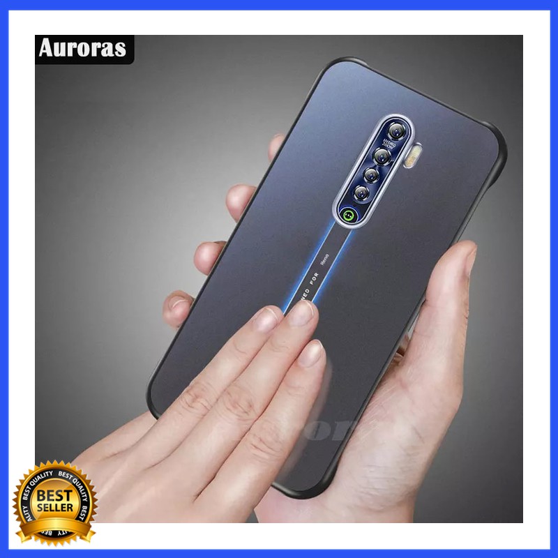 Bagus  OPPO RENO2 Z RENO 2Z 2 Z CASE BORDERLESS HARD MATTE SOFT COVER CLEAR