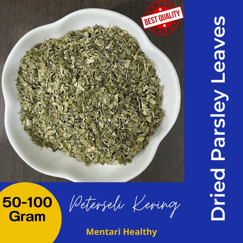 Dried Parsley Leaves 100Gr - 50Gr / Parsley Flakes / Parsley Kering