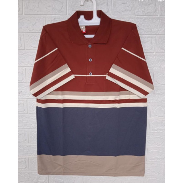 KAOS KERAH SALUR PRIA XL/KAOS KERAH PRIA