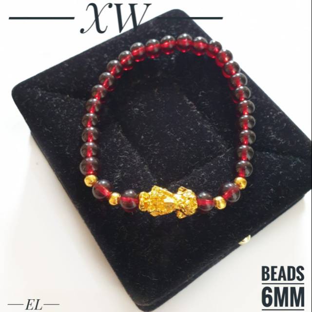 Gelang pixiu beads 6mm