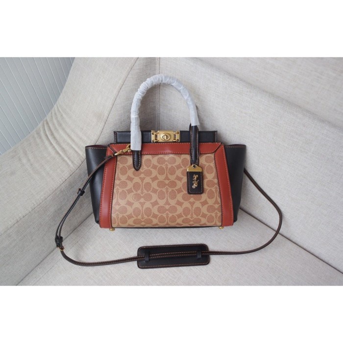 78488 Coach Smiley Bag Troupe Limited Edition Shoulder Tote Model