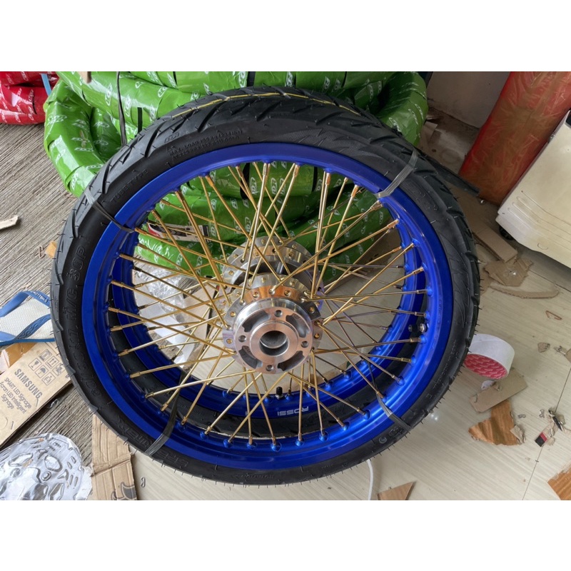 velg mx new 135 doube disc ring v rossi uk 140/140x17 plus ban