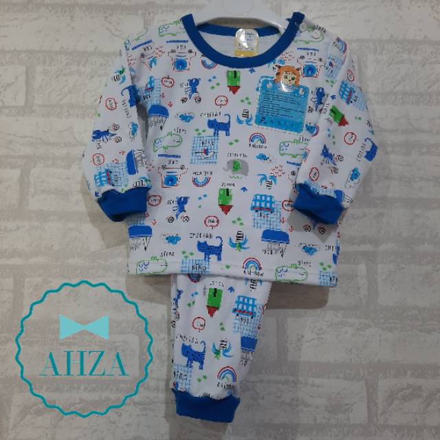 AHZA SETELAN PIYAMA OBLONG PANJANG BAYI SIZE S,M,L,XL