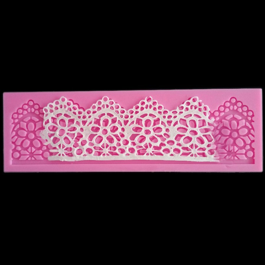 D Silicone Mold Fondant Cake Decorate - Lace Pad