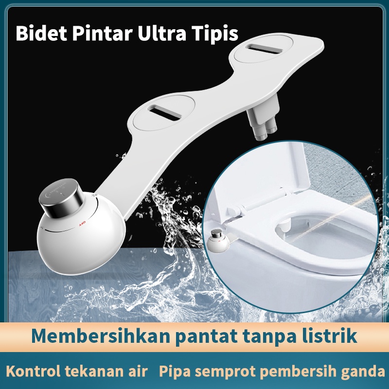 Kadonio Flusher toilet pintar toilet pintar untuk Kloset Semprotan Toilet menyiram dan membersihkan bidet tombol otomatis