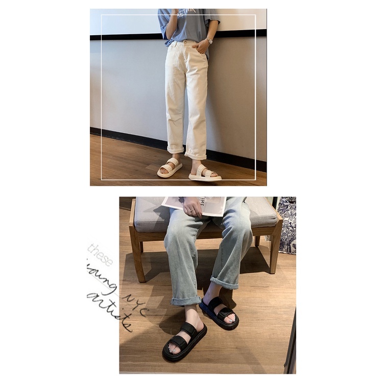 PINKMALL- SANDAL WANITA  SIMPLE KARET NYAMAN IMPORT CLOGS IMPORT ANTI LICIN