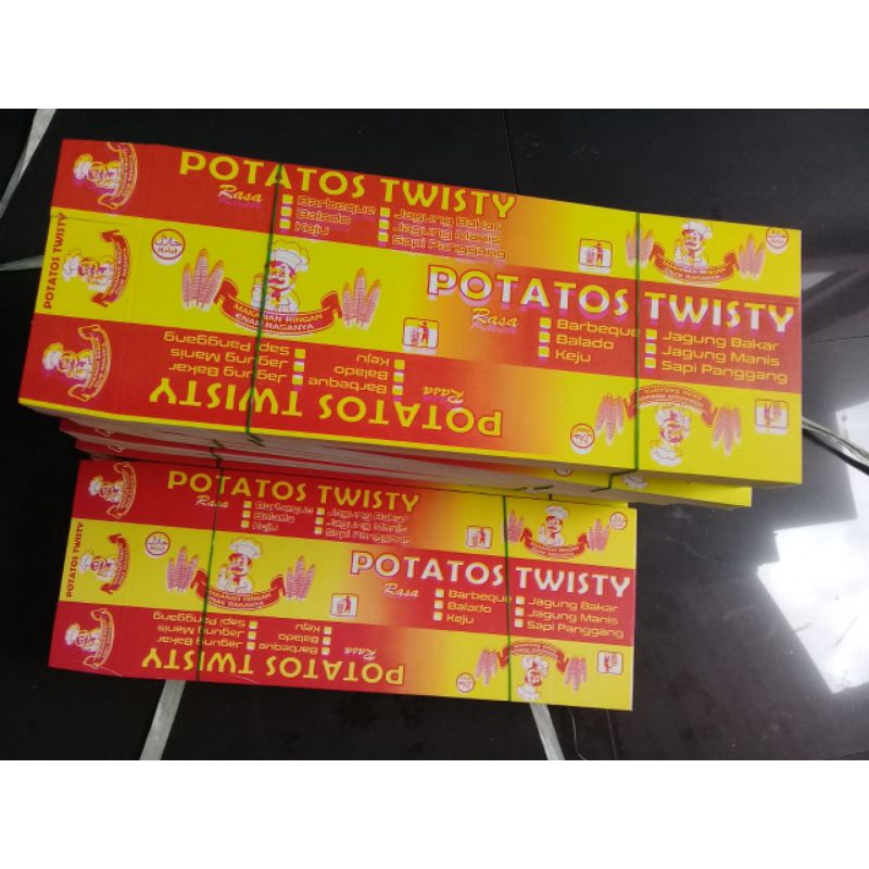 

Paper / Kotak kentang potatos bergambar dan tulisan iSi 50 PCS