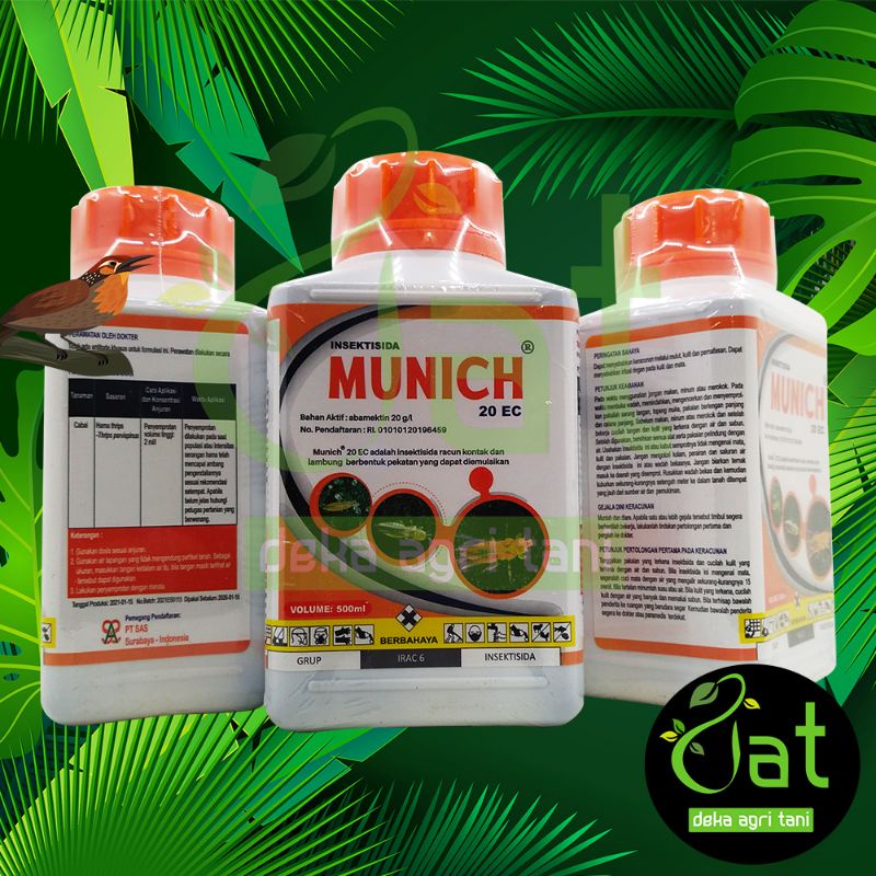 INSEKTISIDA MUNICH 20EC 500ML bahan aktif abamectin