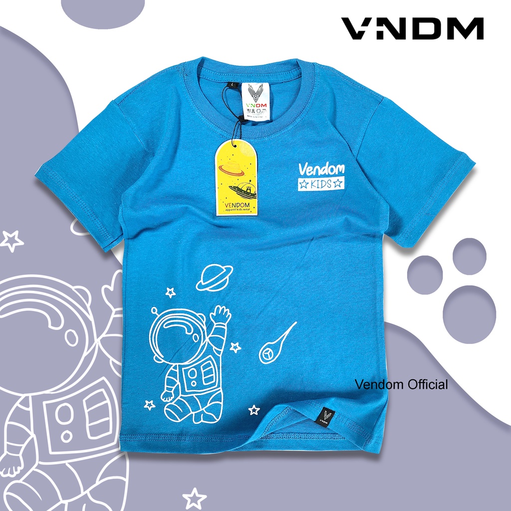 kaos anak / kaos anak laki laki &amp; perempuan / kaos anak kekinian / baju kaos anak premium tulisan sablon vendom usia 1-12 tahun