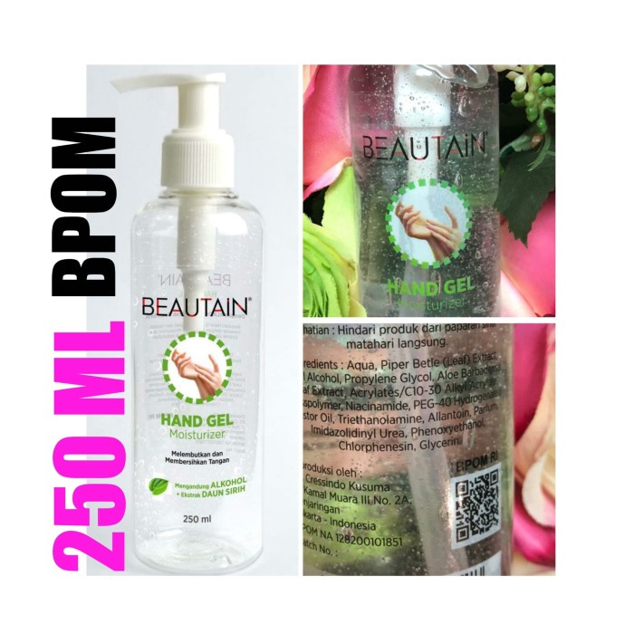 G2Tg Hand Sanitizer Gel Beautain 250 Ml Anti Bakteri Resmi Bpom 01445Tgf
