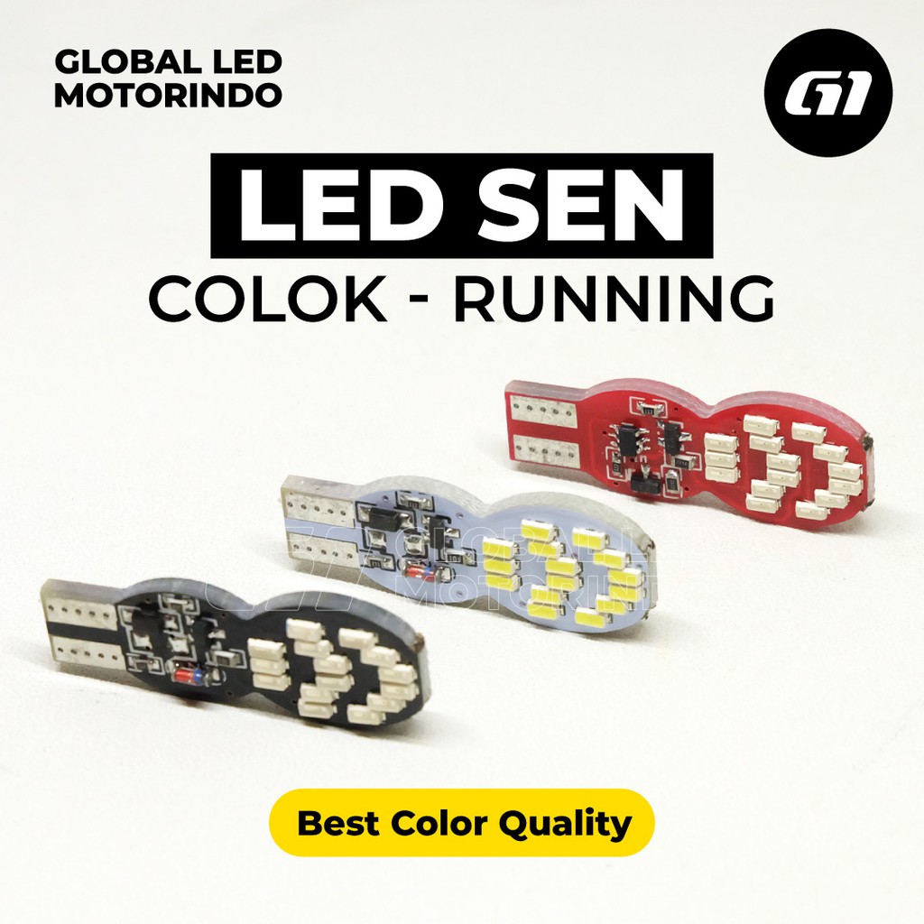 [WERACE] LED SEN COLOK T10 RUNNING HARGA SATUAN TAHAN LAMA BERKUALITAS TERANG