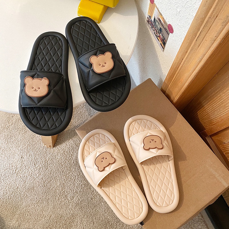 [littlecrab] Sendal Rumah Berkualitas Bear Atas Sandal Lucu Unik Beruang Keren Trendy Sandal Empuk Sendal Karet Korean Style