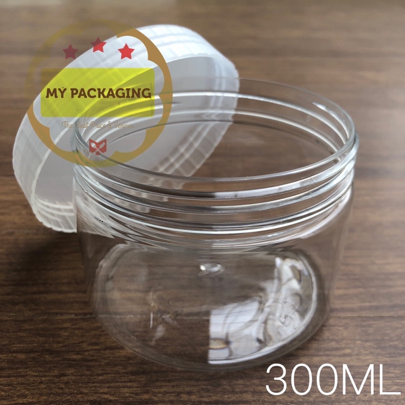 5pcs - Toples Tabung Silinder 300ml | Jar Plastik 300 ml