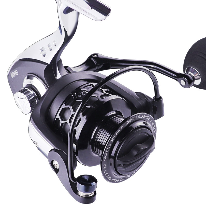 SHILIHUI Rill Pancing Laut Max Drag 8KG 5.2: 1 Full Metal Body Spool Handle Reel Pancing 7000 6000 Rell 1000 Rel 2000 Real 3000 Spinning 4000 5000 Katrol Alat Pancing Murah