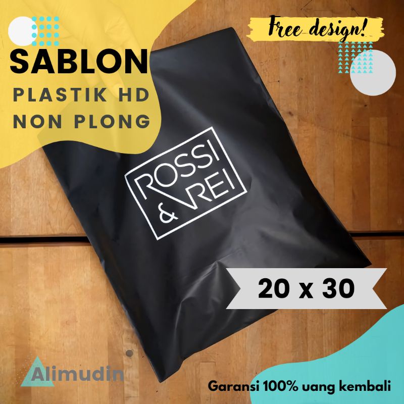 

Plastik HD Non Plong 20x30 Custom Sablon | Packing