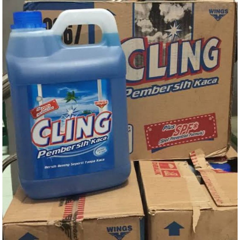 Pembersih Kaca Cling Jerigen 4 liter