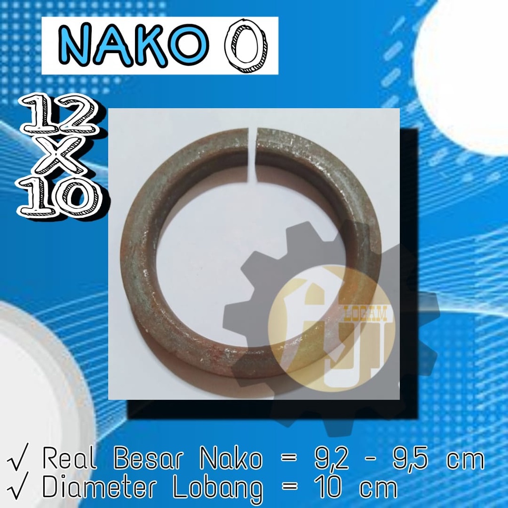 NAKO RING BULAT 10 CM TEBAL MURAH KUALITAS TERJAMIN UNTUK KEBUTUHAN PAGAR BESI