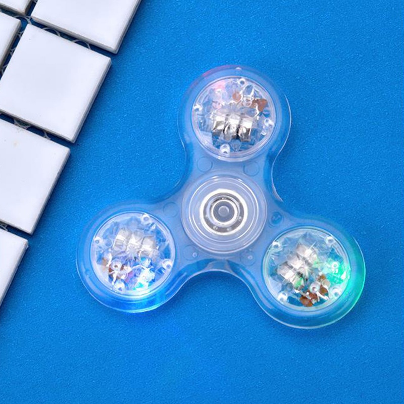 Mary 3 ''Sensory Fidget Spinning Tops Dengan Lampu Kedip Warna-Warni Dewasa Mainan Anak