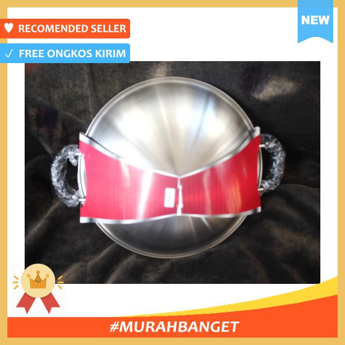 Panci & Penggorengan - Wajan Stainless Steel Food Grade 36Cm Golden Flying Fish Wj0136 - Dapur