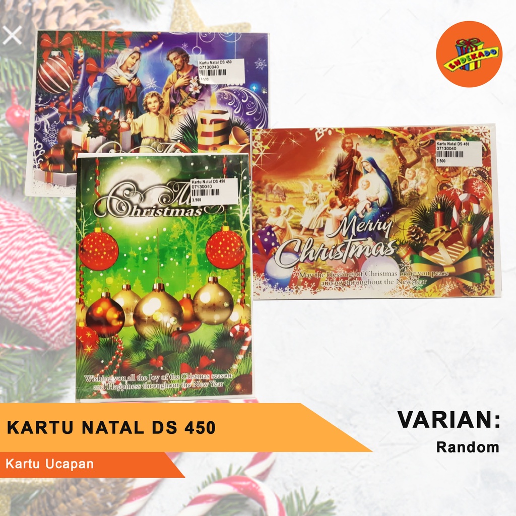 KARTU UCAPAN NATAL DS 450 - Kartu Ucapa