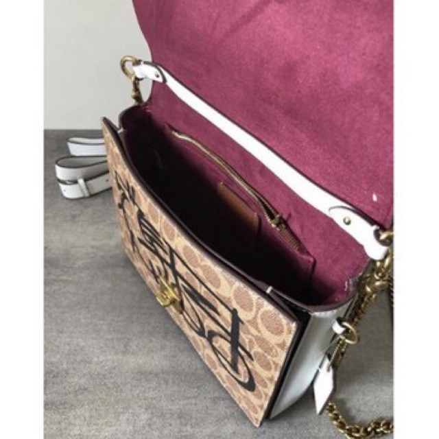 coach hutton bag in signature canvas